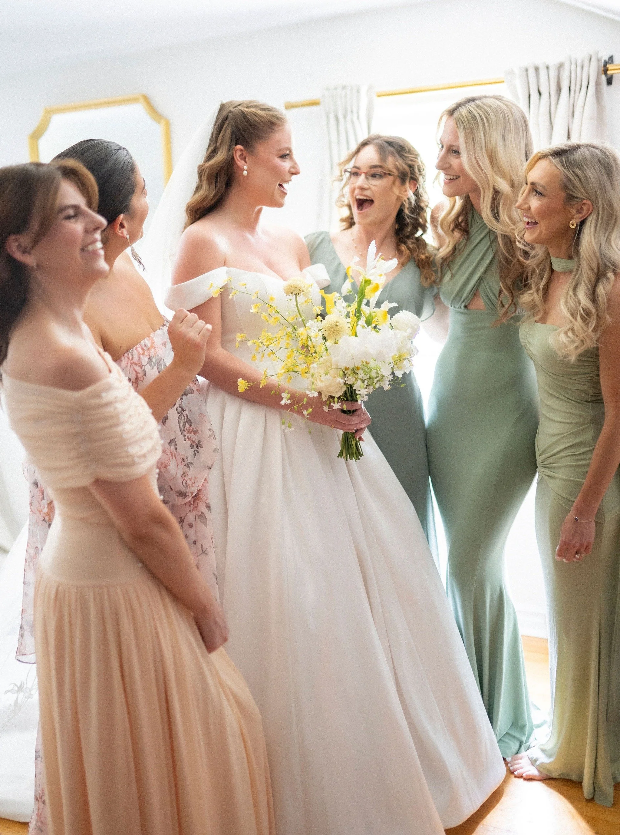 Wedding fashion... sometimes a girl needs a dress change and some sneakers! How to go from fairy princess to coolest reception bride! Loved the groom's sharp tux and the wedding party dresses too. Brides everyone, you DO need sneakers or flip flops a