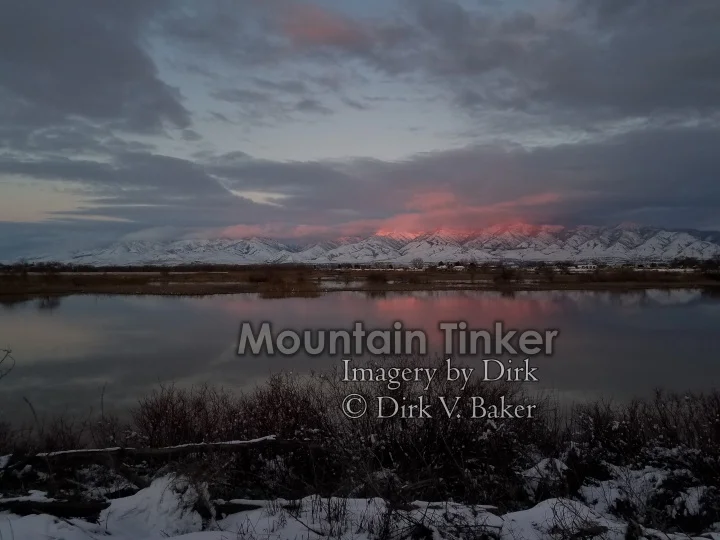 Wintry sunset