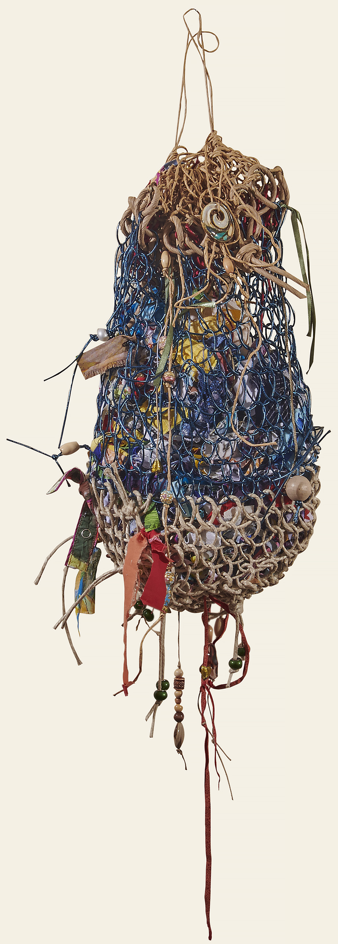 Woven Bag with Beads c. 2018