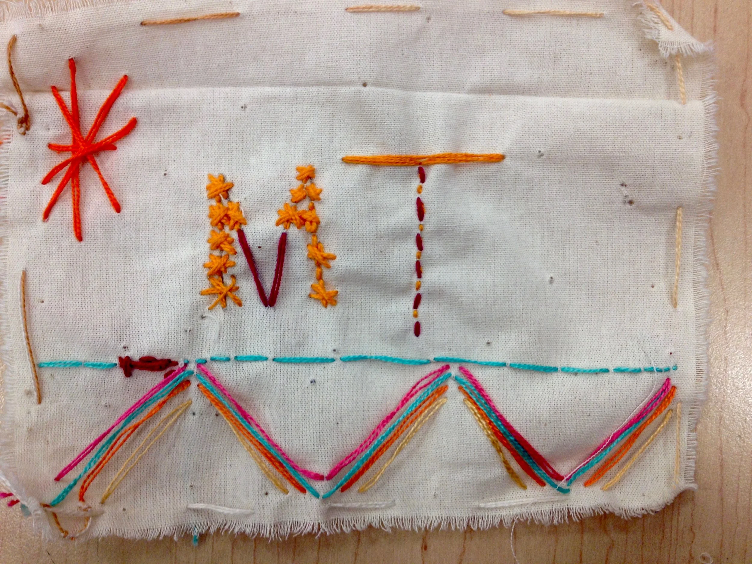 4th Grade Embroidery Samplers