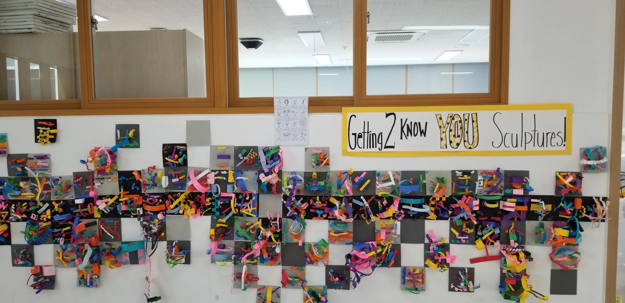 'Getting to Know You" paper sculptures