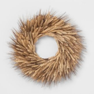 dried wheat wreath