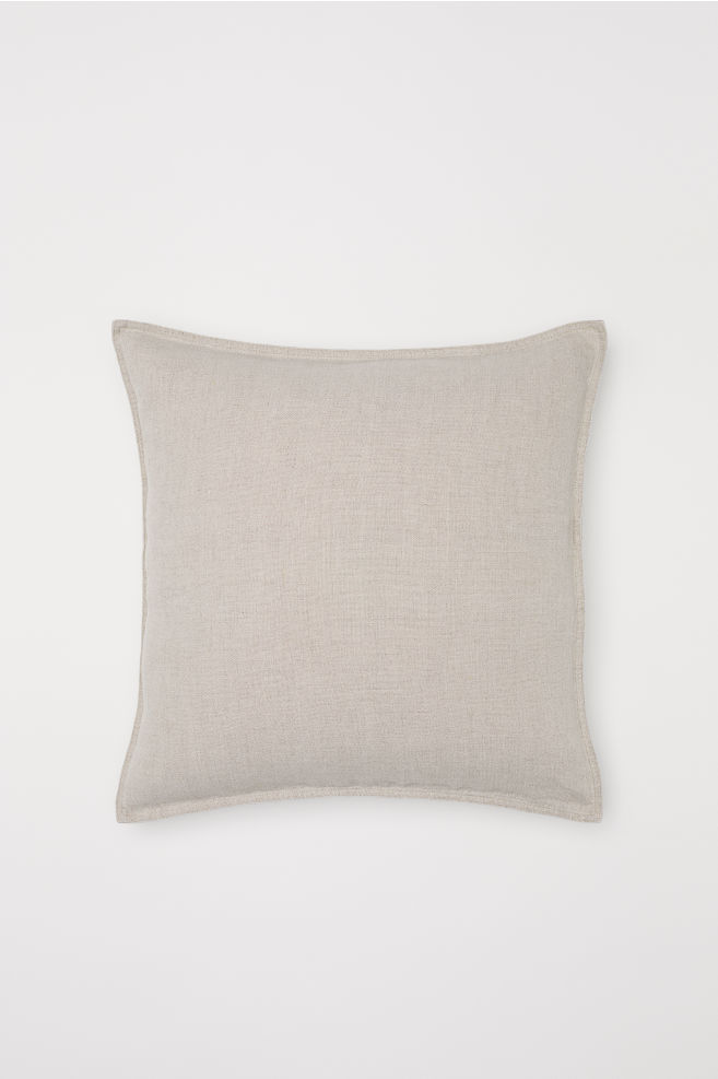 washed linen cushion cover