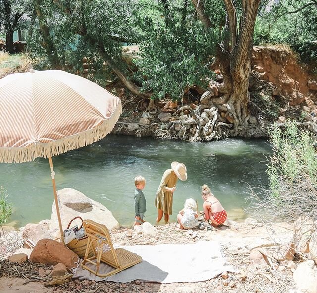 Exploring zion river✨ The rule when I was growing up was that we could explore outside wherever we wanted in the forest as long as we could hear the dinner bell at 5:30. I quickly learned how far and fast I could travel from home based on where the s