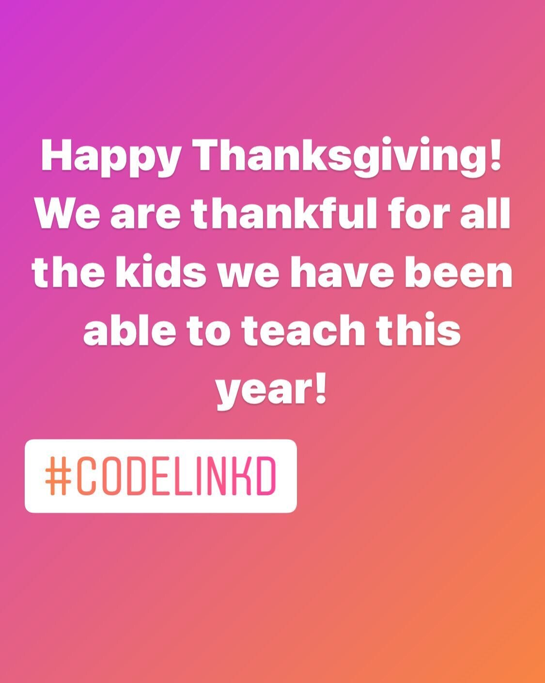 #codelinkd #thanksgiving