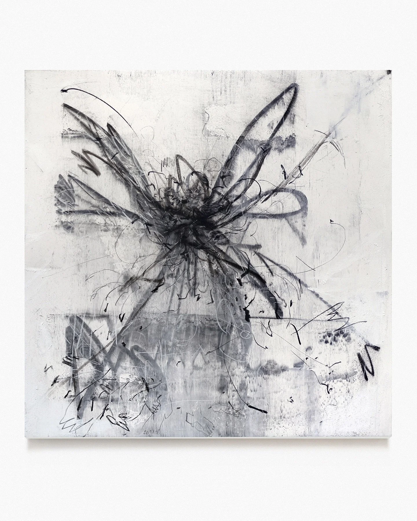 Da Dan&ccedil;a VI. Carv&atilde;o, acr&iacute;lica, &oacute;leo e tela. 60 X 60cm. Julho, 2024.