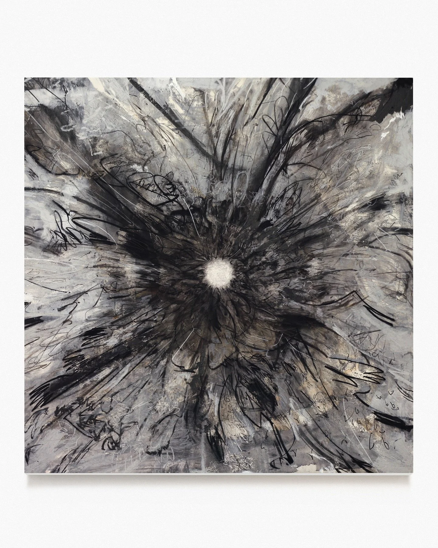 Da Dan&ccedil;a VIII. Carv&atilde;o, tinta a &oacute;leo, acr&iacute;lica, tela. 110 x 110cm. Agosto, 2024.