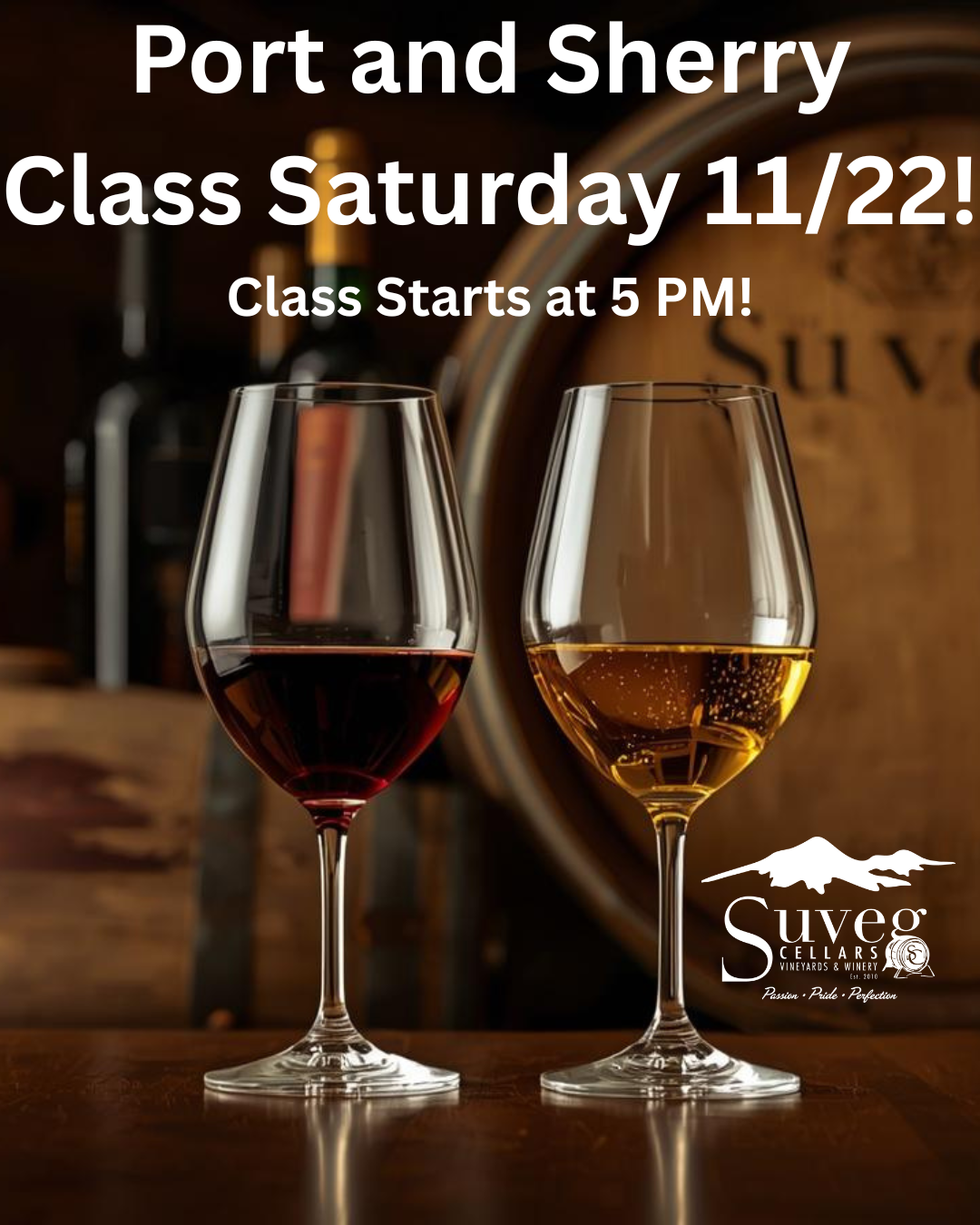 Port and Sherry Tasting Class