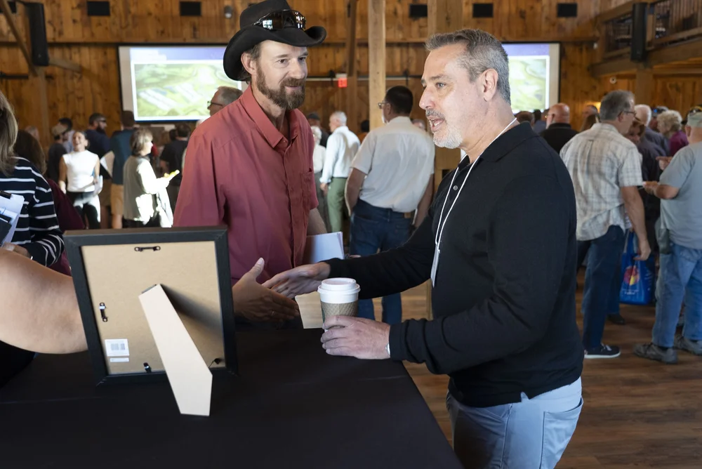  Igal Feibush, CEO of Pennsylvania Data Center Partners, meets with community members to discuss the data center and his team's approach to development and engagement. 