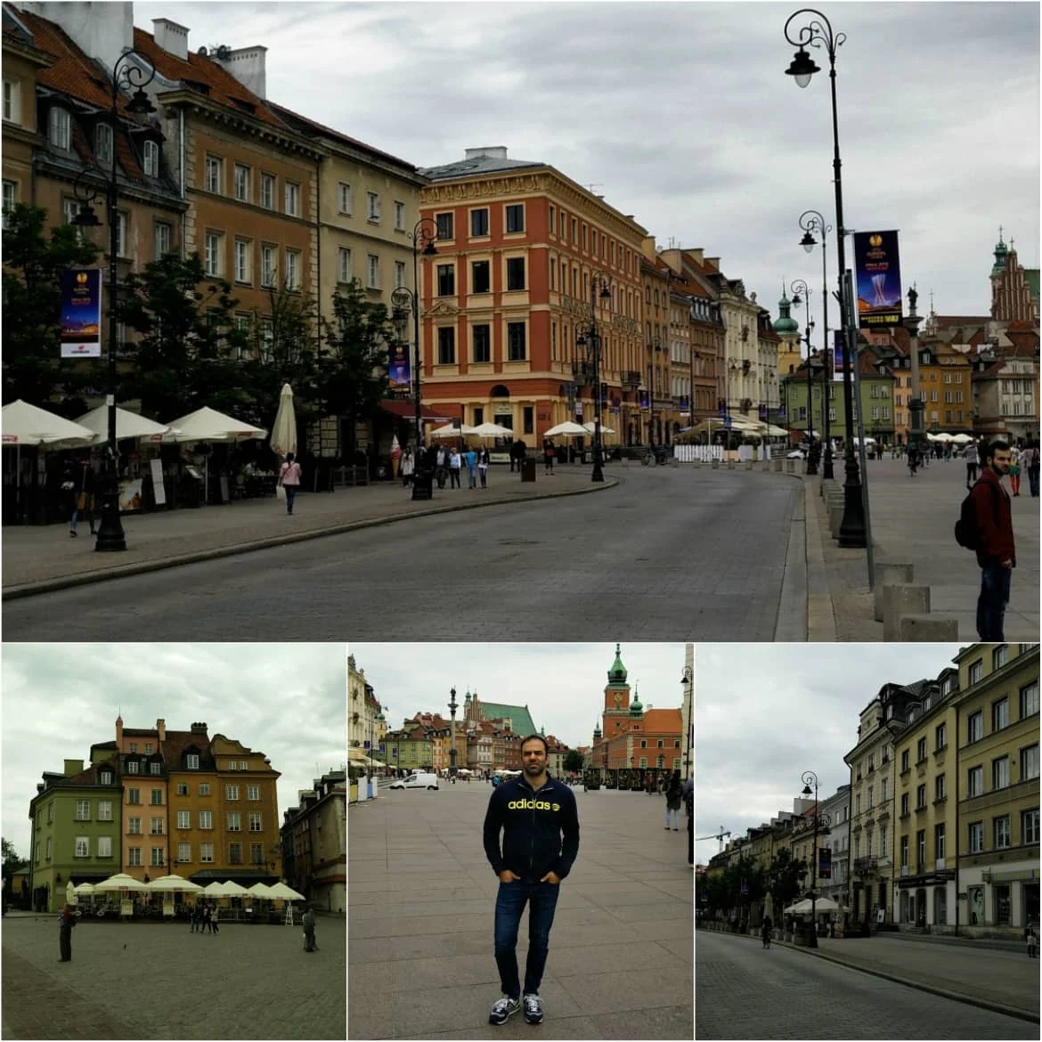 Buildings around Castle Square in Warsaw