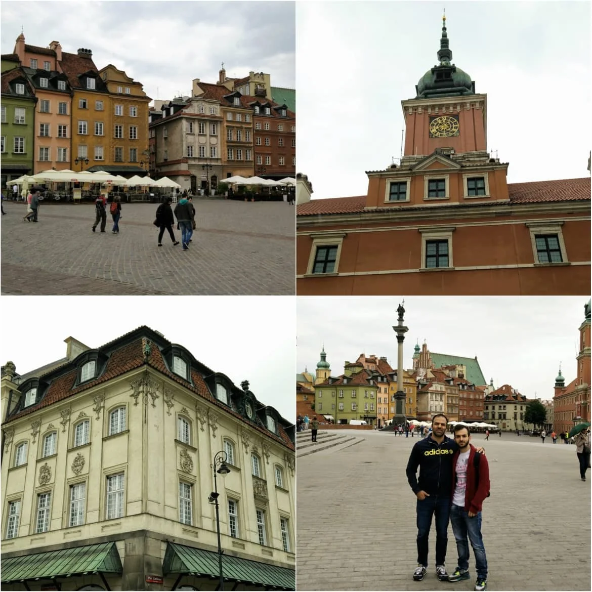 Exploring Castle Square in Warsaw's old town