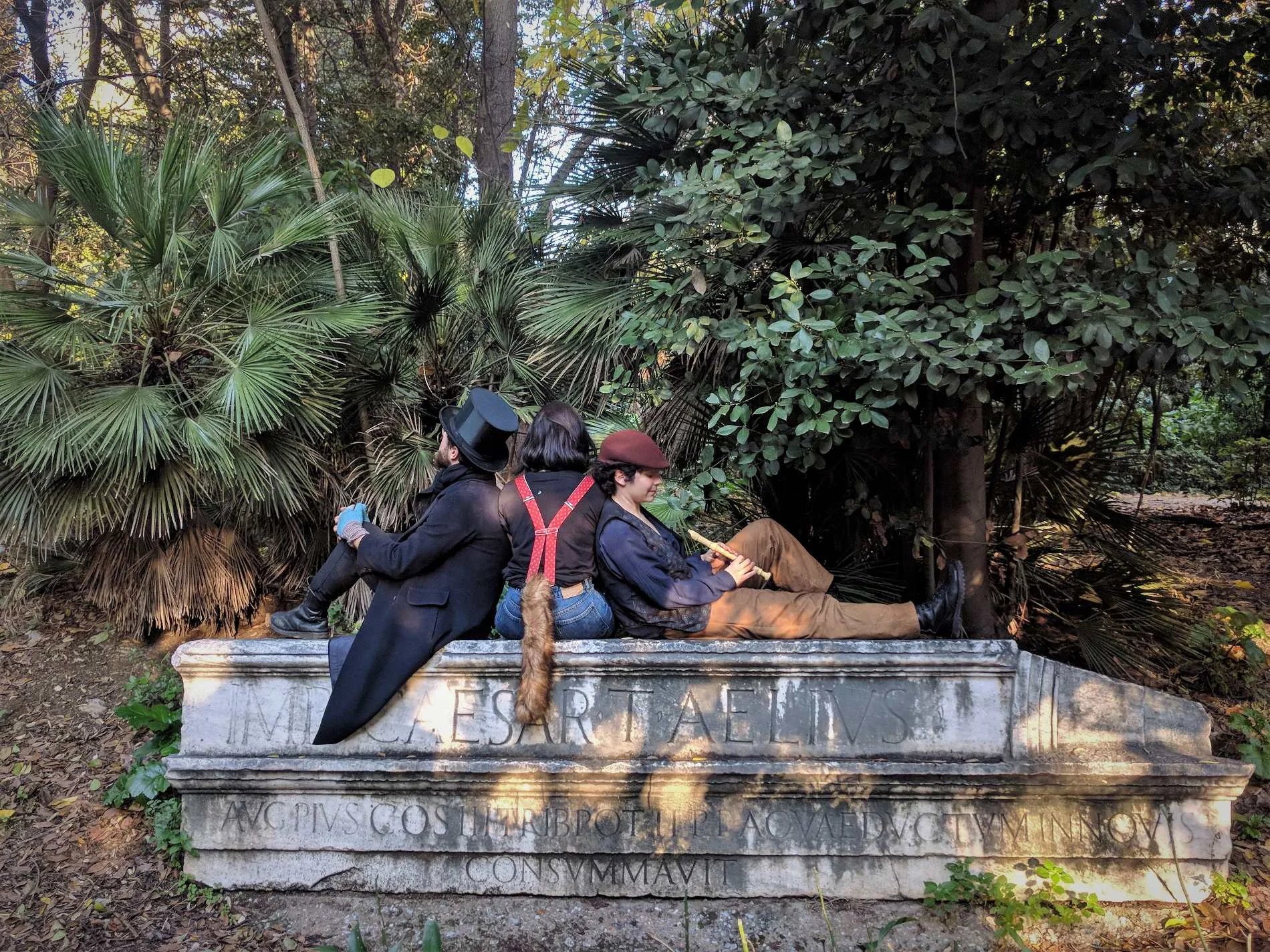 Our team getting in character before the start of the " Feast of Fables " tour. Source: Truevoyagers