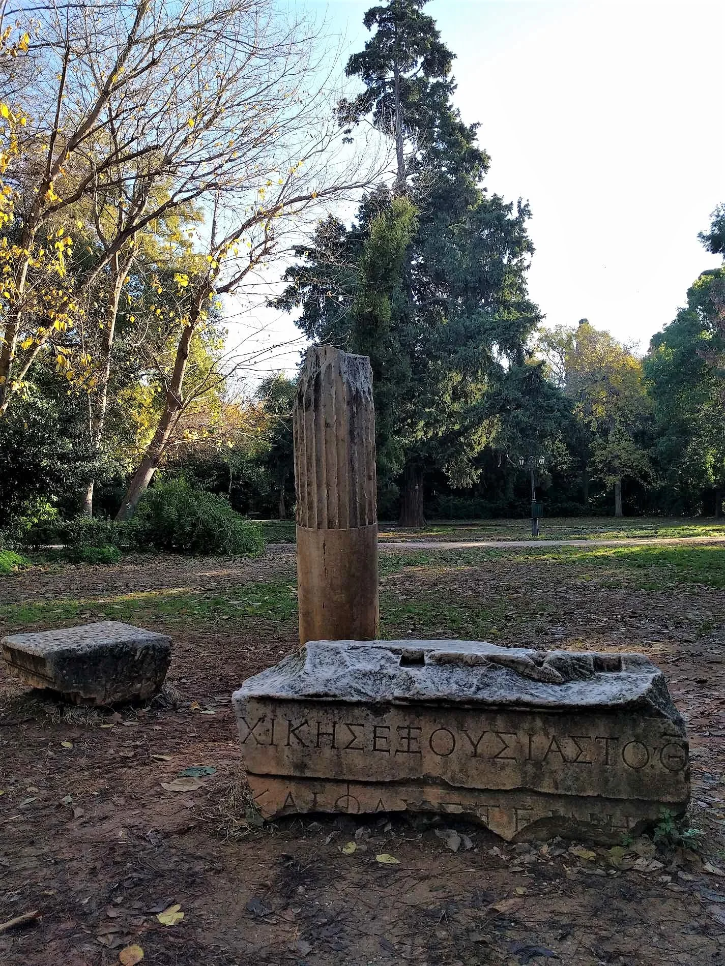 Ancient Greek history has left remnants all over the National Garden. Source: Truevoyagers