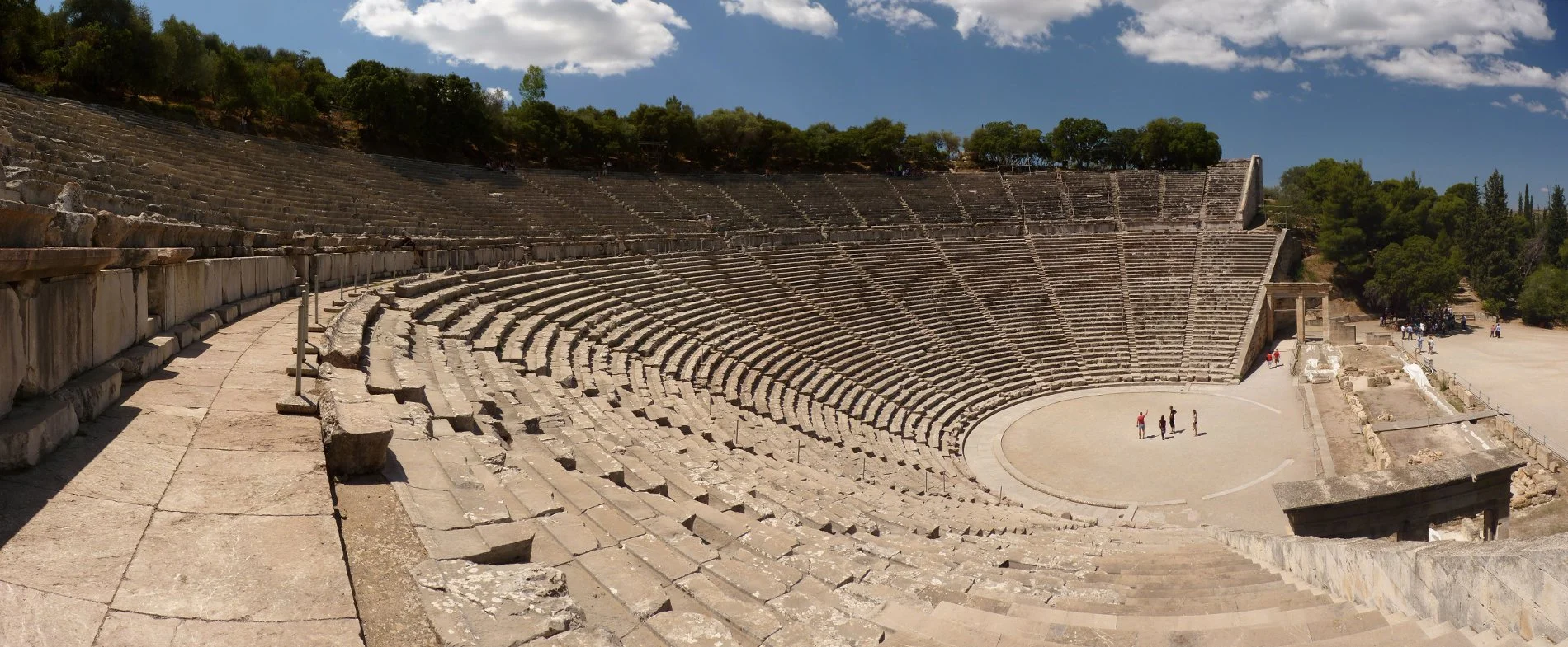 The ancient theater of Epidaurus. Source: Wikimedia