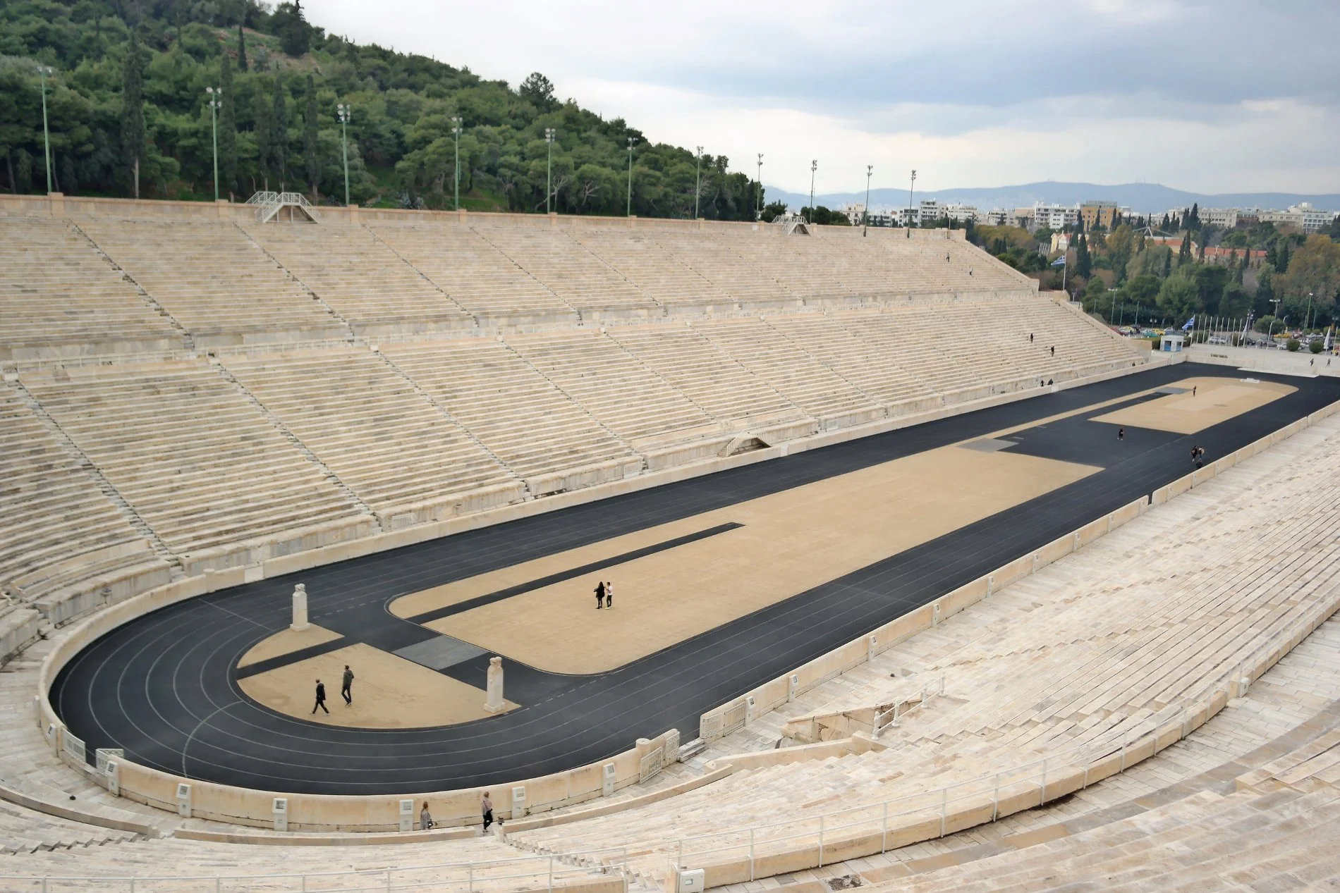 Panathenaic Stadium in Athens, the only stadium in the world entirely made from marble. Source: Truevoyagers