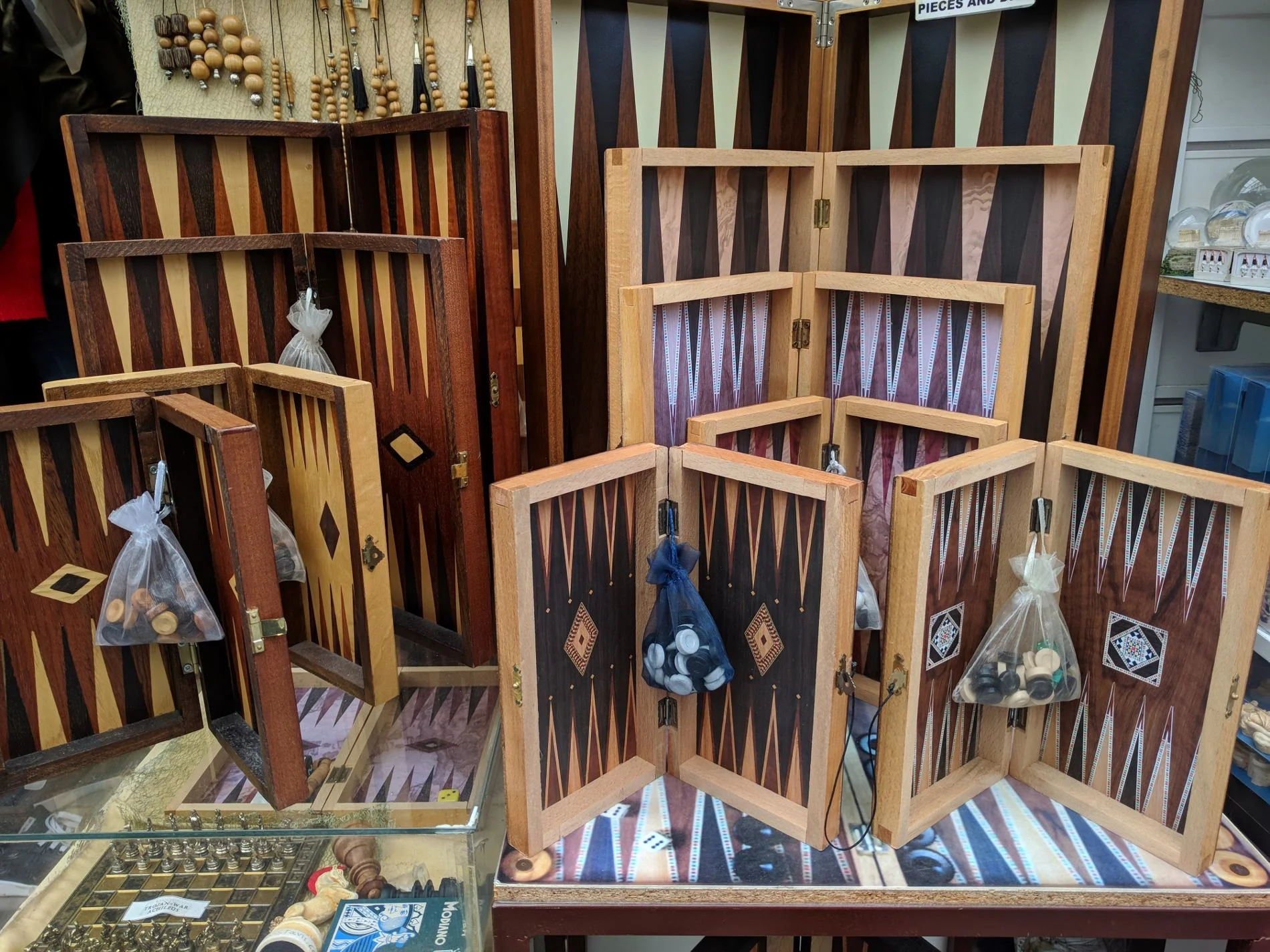 Backgammon is one of the most popular games played at the Greek kafeneia . Source: Truevoyagers