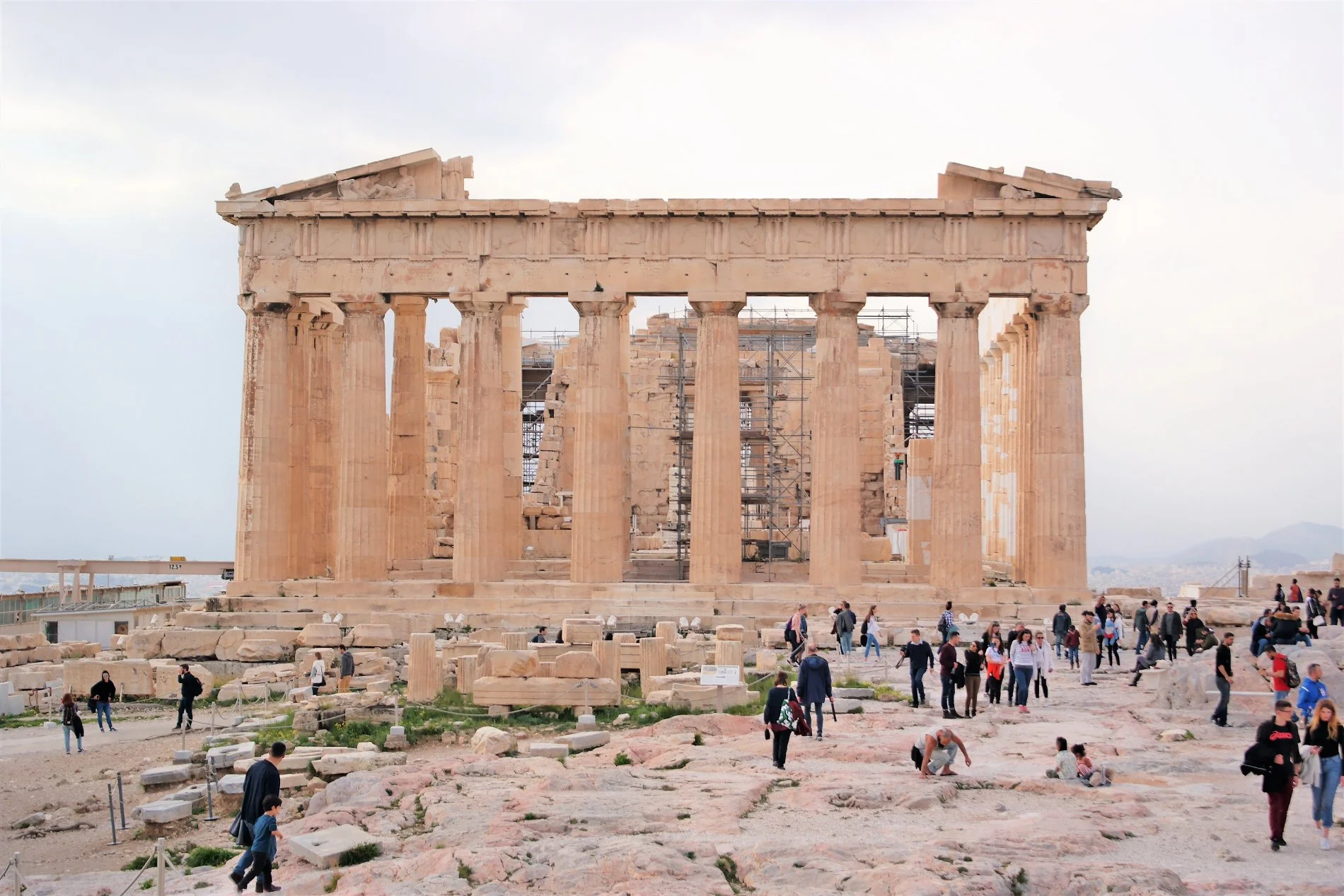 The Parthenon, one of the Greek miracles, and the top spot in Athens for history lovers. Source: Truevoyagers