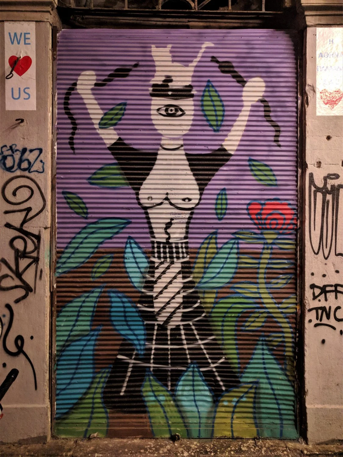 Spirituality meets modern street art.