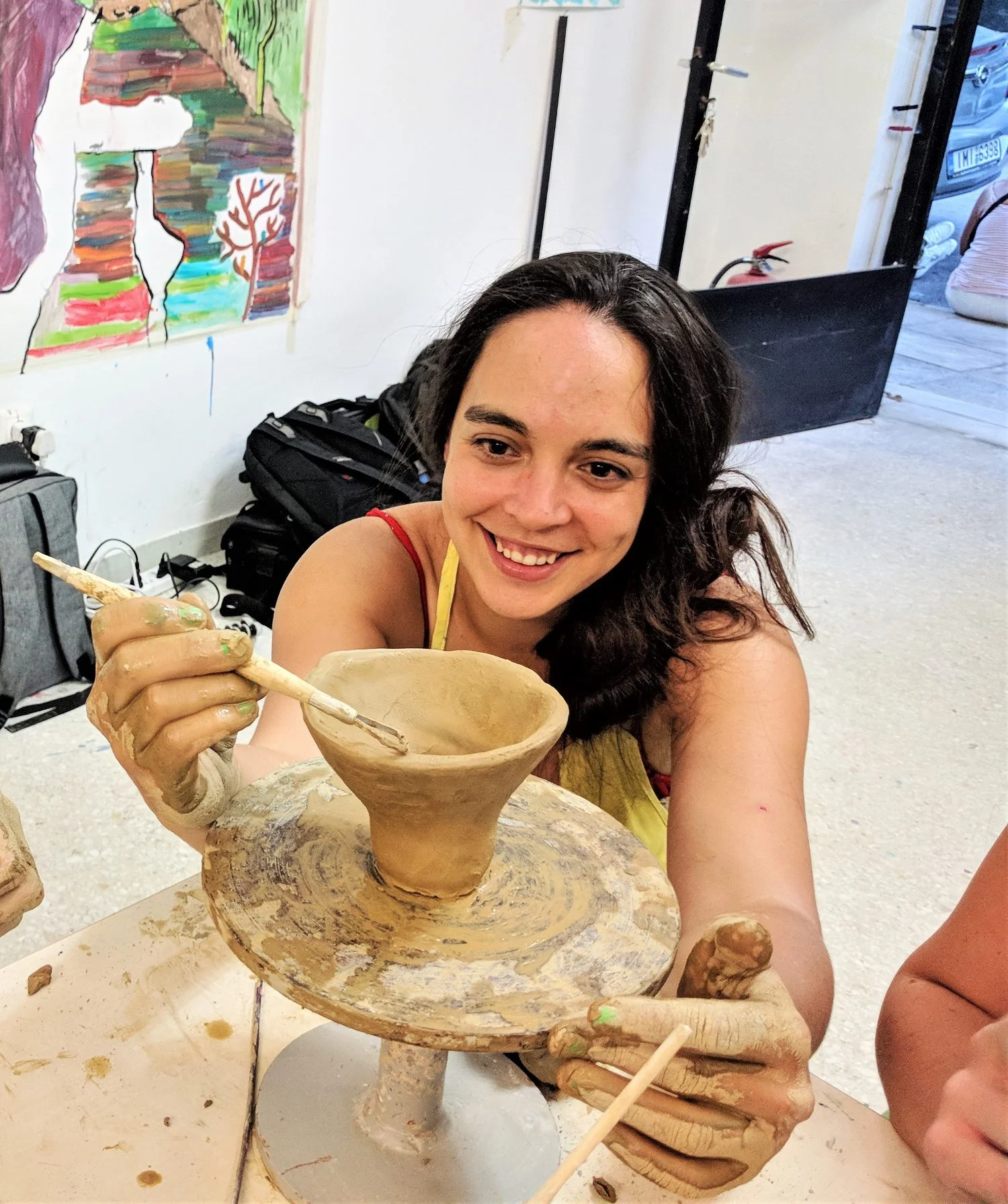 In the process of creating Greek ceramics