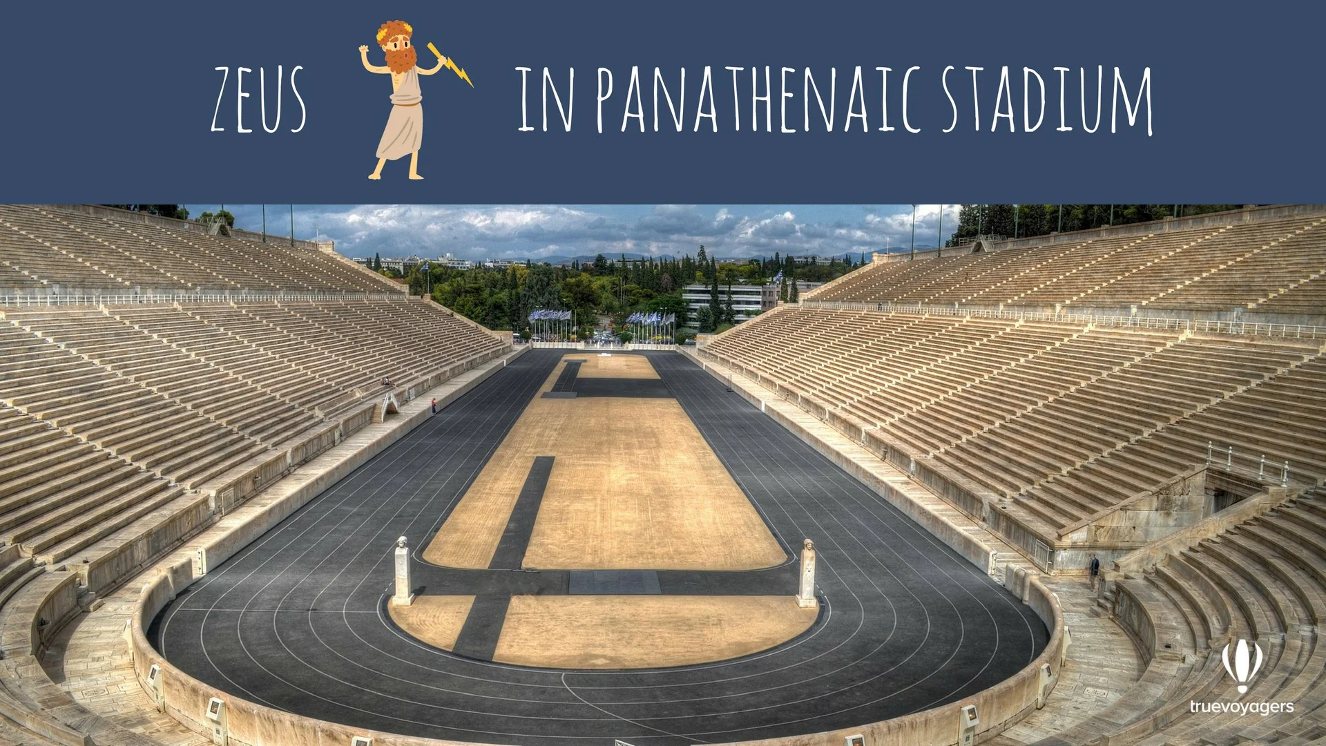 God Zeus in Panathenaic Stadium. Copyright: Truevoyagers