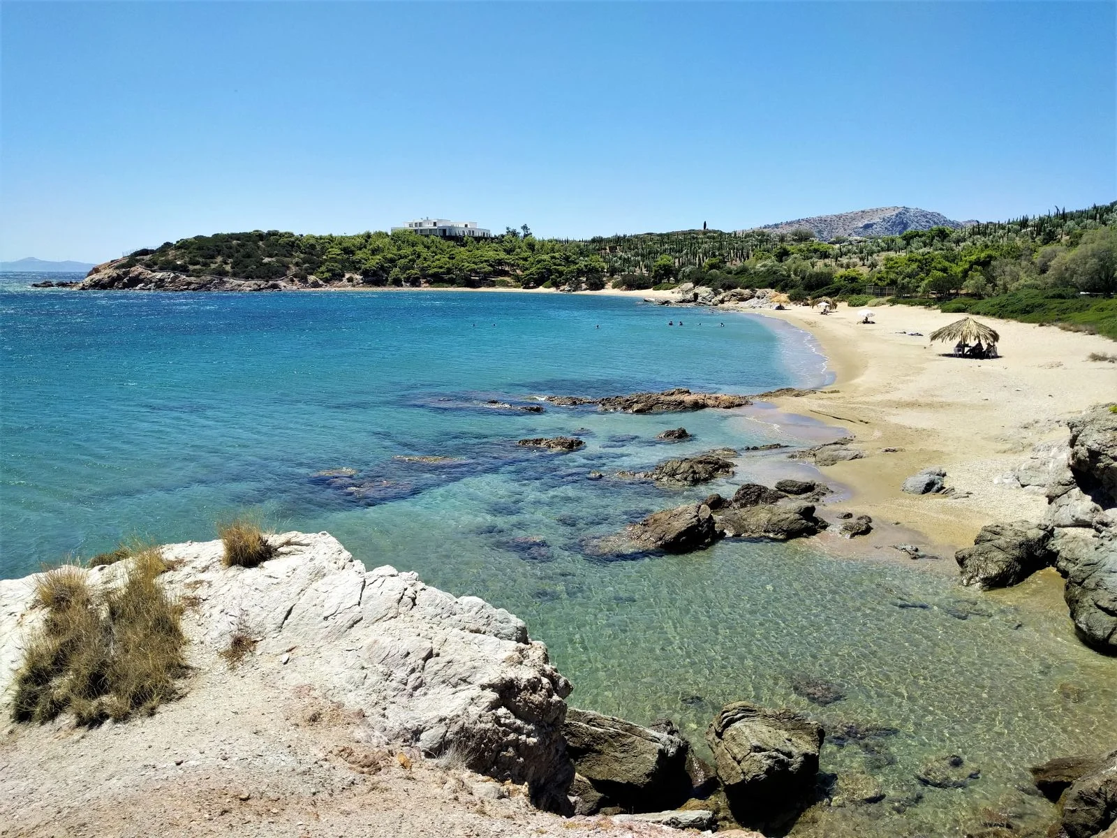 The most well-known… hidden beach of Attica, Legrena. Source: Truevoyagers
