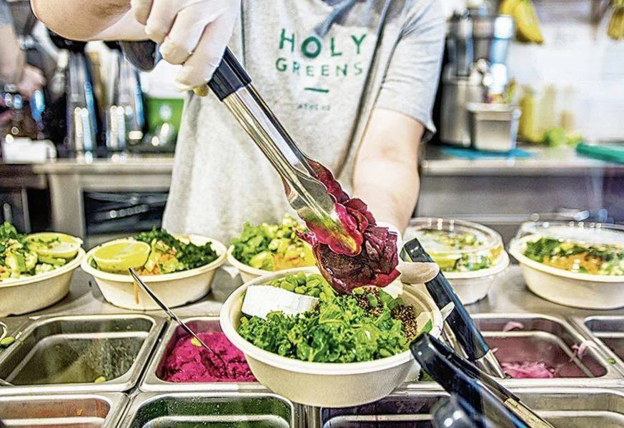 Simple, fresh, high-quality vegetarian food served at Holy Greens in Marousi. Source: Holy Greens