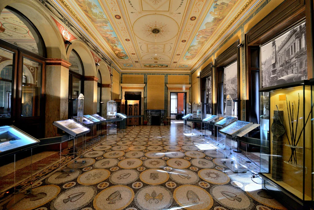 The amazing interior of the Numismatic Museum in Athens, housed inside the Iliou Melathron mansion, constructed by the famous architect Ernst Ziller. Source: Alona Azaria