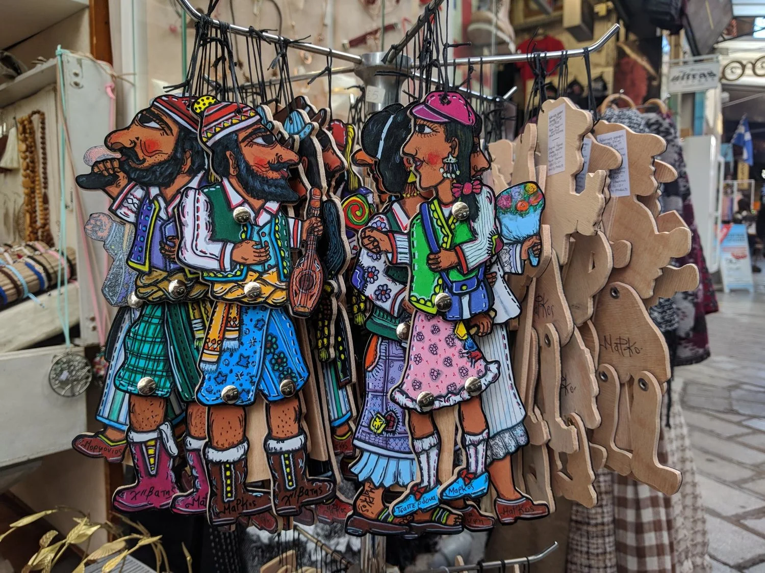 You can buy lots of unique souvenirs for your friends and family from the various flea markets and small souvenir shops that can be found in Greece.
