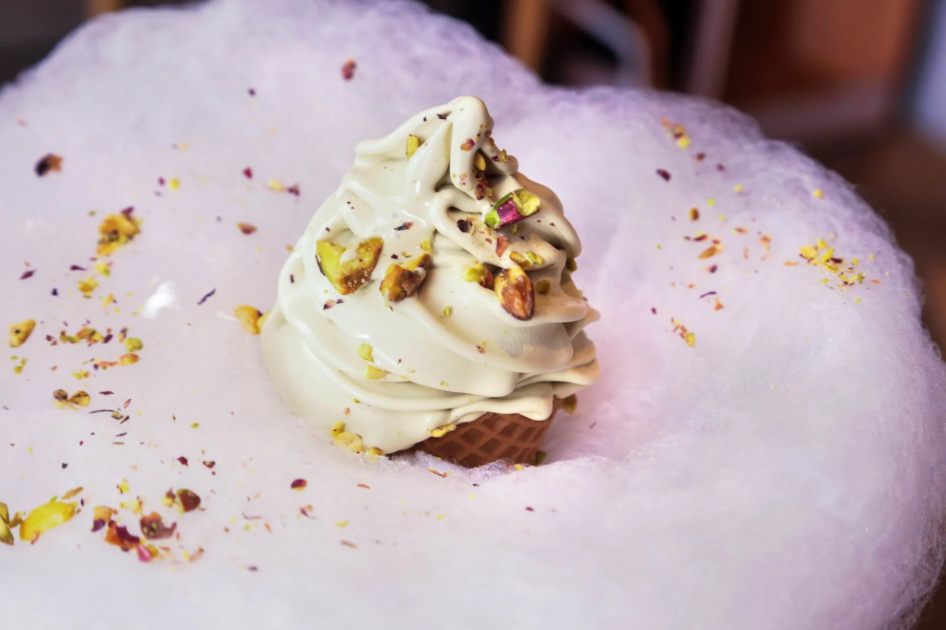 Soft serve ice cream featuring a unique candy cloud in Dickie Dee; as instagrammable as it gets.
