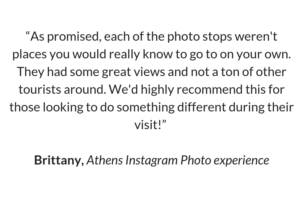 Review of Athens Instagram Photo Experience
