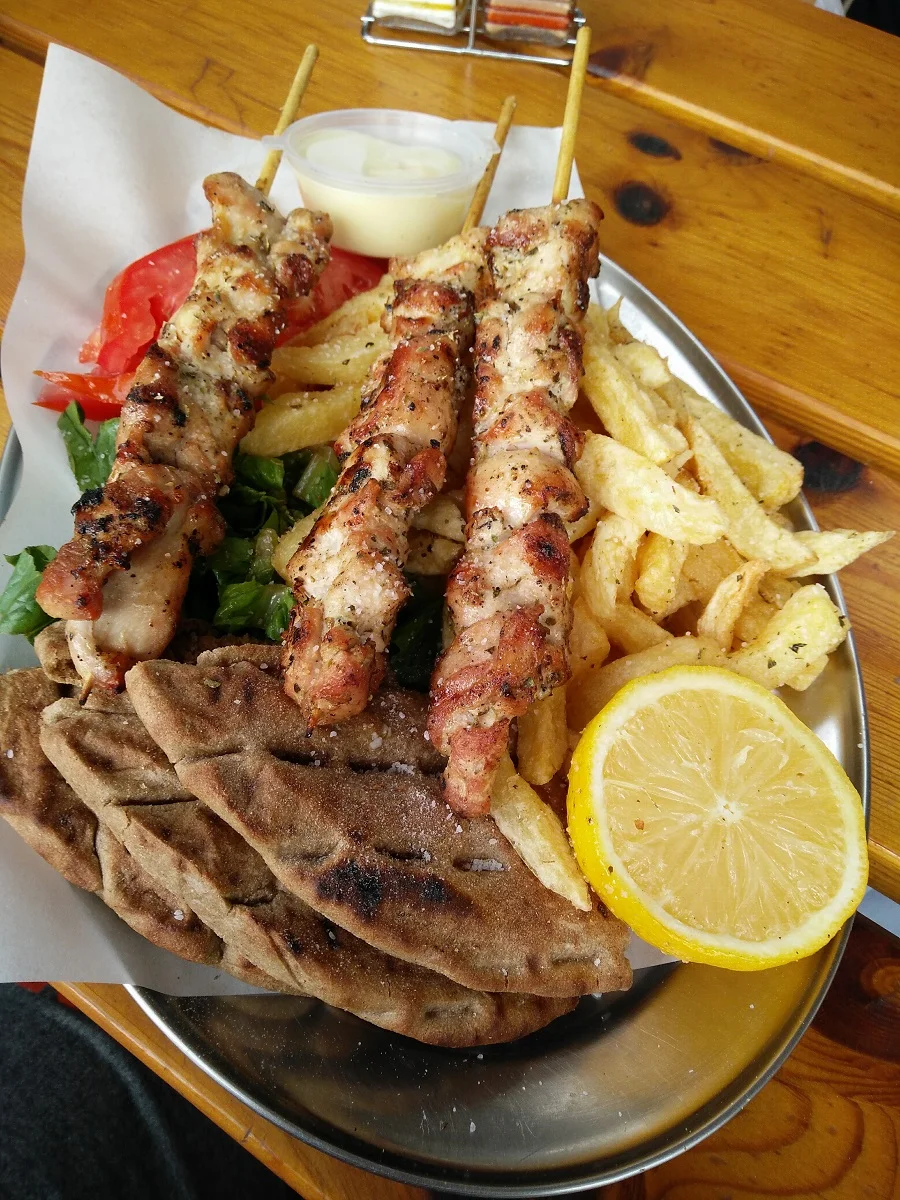 Souvlaki is the must-try street food while in Athens. Plain or in a pita, it is the most delicious and cheap choice for the Greeks!