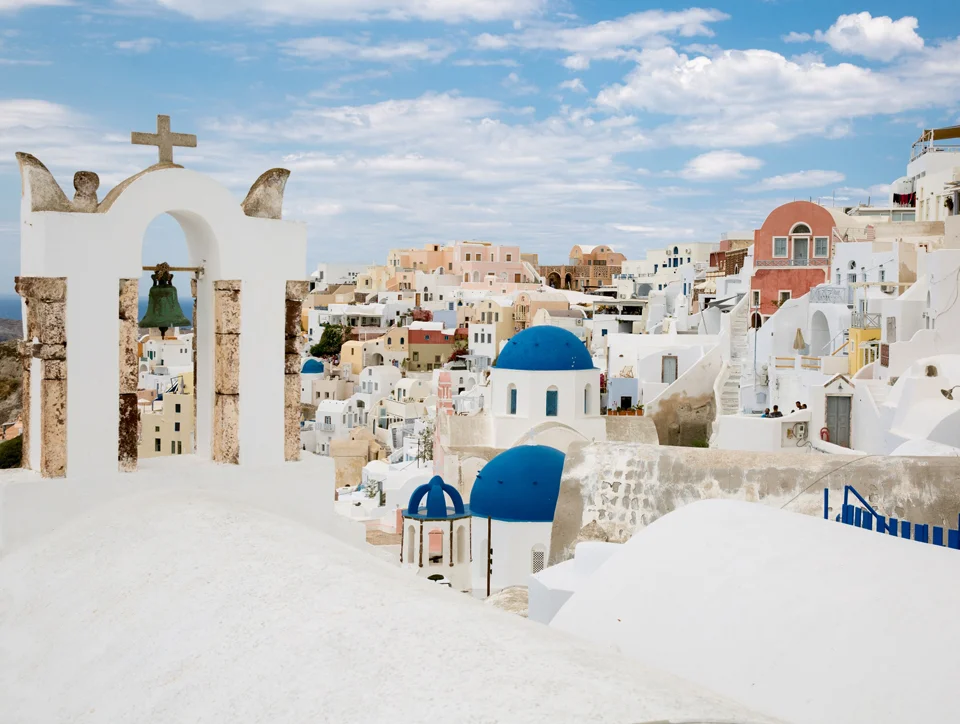 The blue domes of Oia