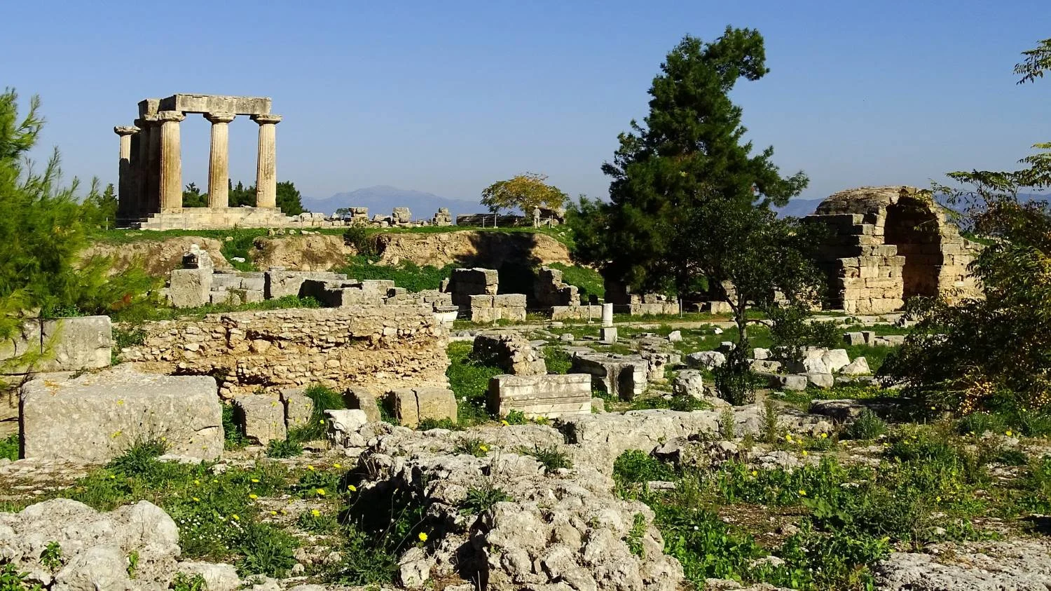 The archaeological space of Ancient Corinth