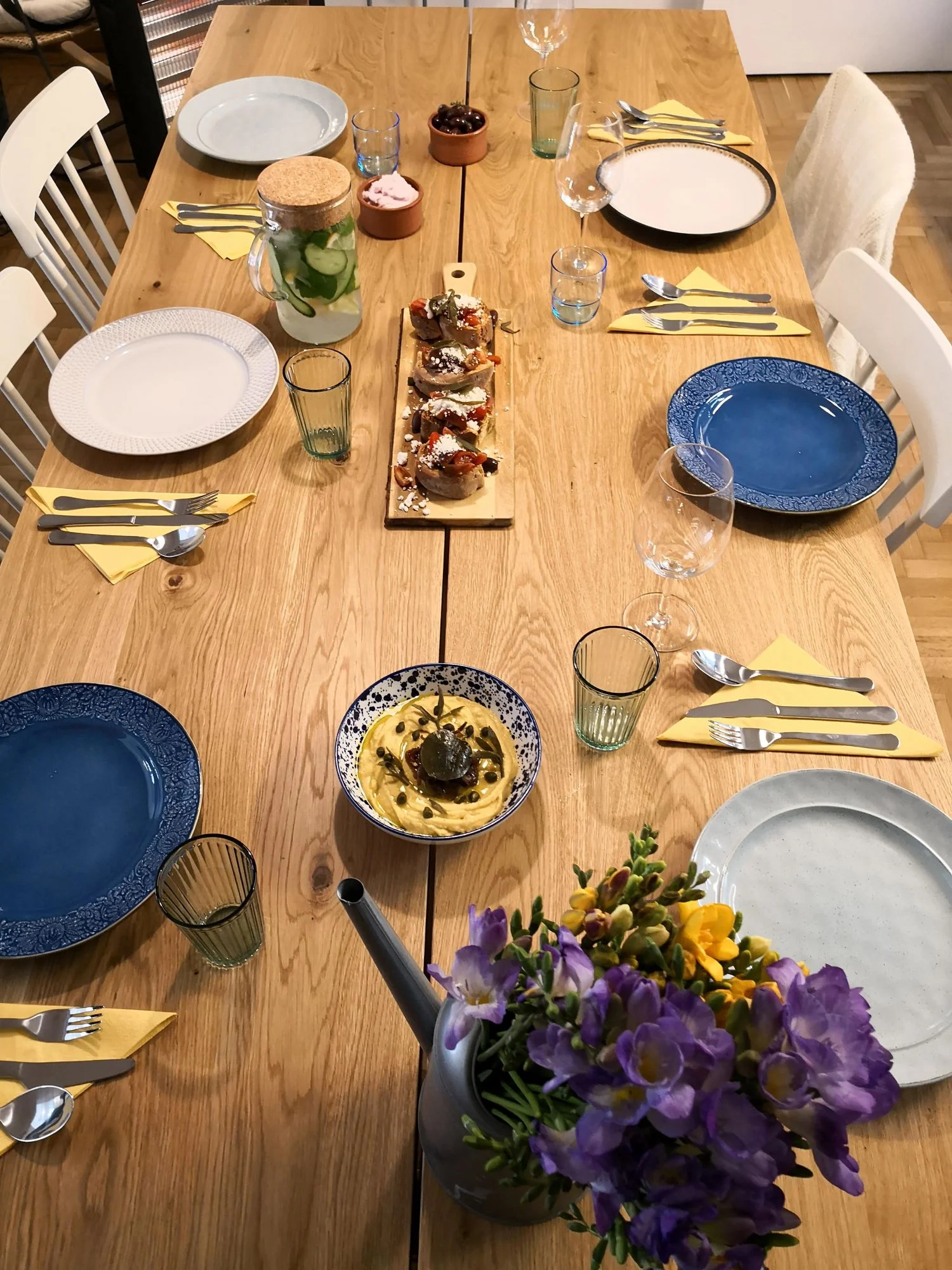 The table is ready for you to enjoy