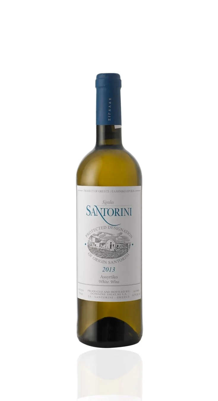 Sigalas Santorini, Assyrtiko variety, 2013. Source: Sigalas winery