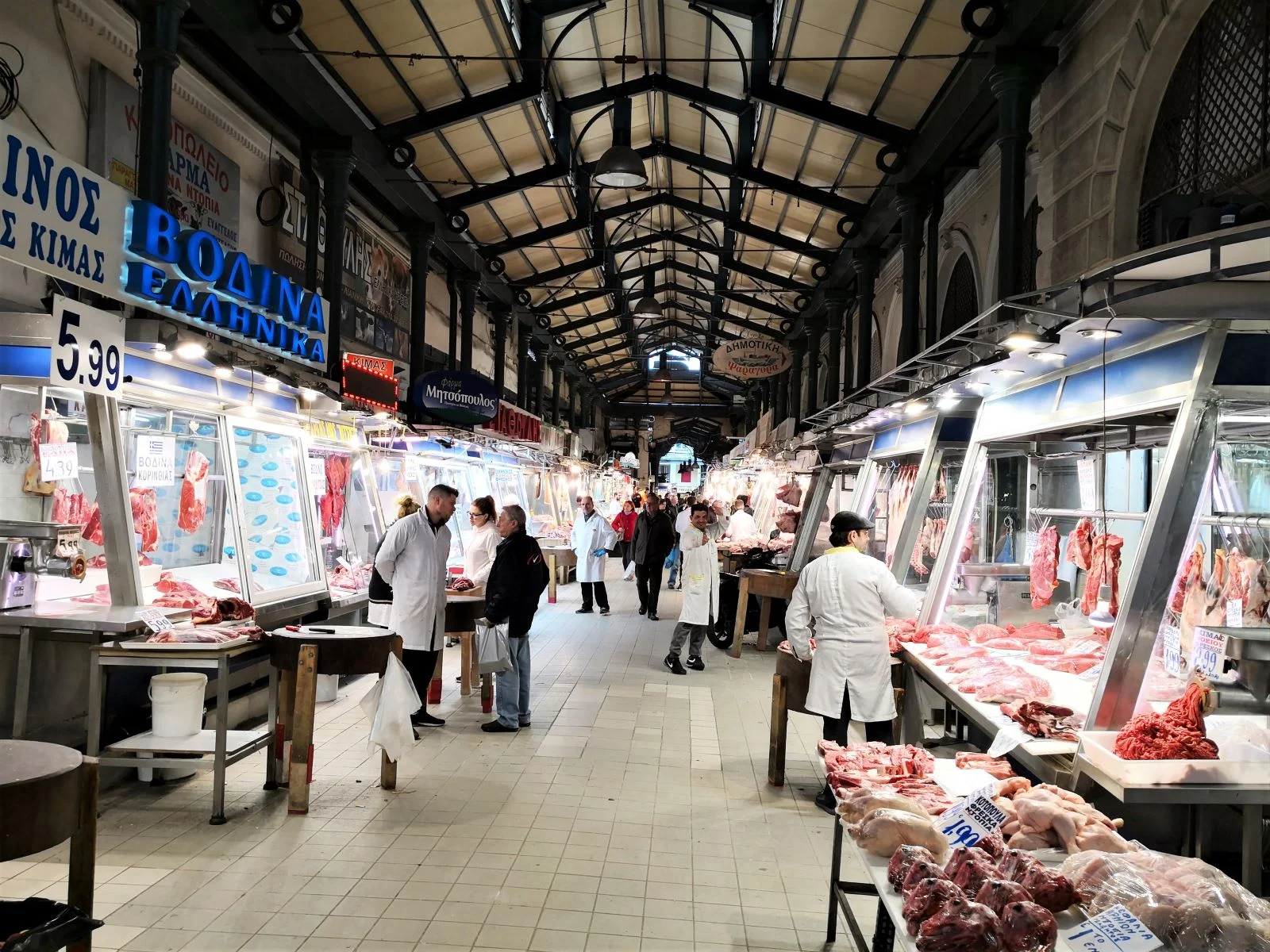 Visit Varvakeios market for the ultimate shopping spree for all meat lovers.