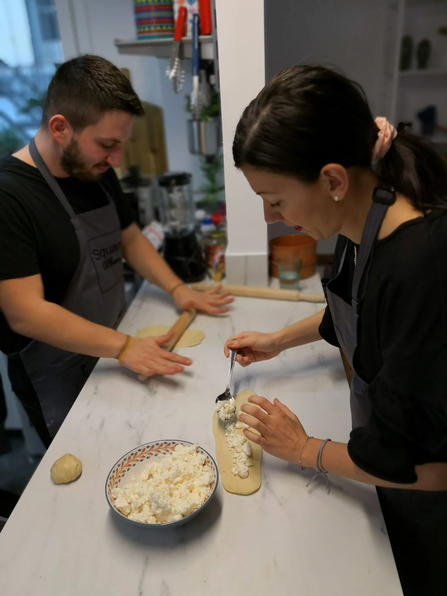 Learn how to bake a Greek pita in our cooking workshop under the guidance of a professional chef.
