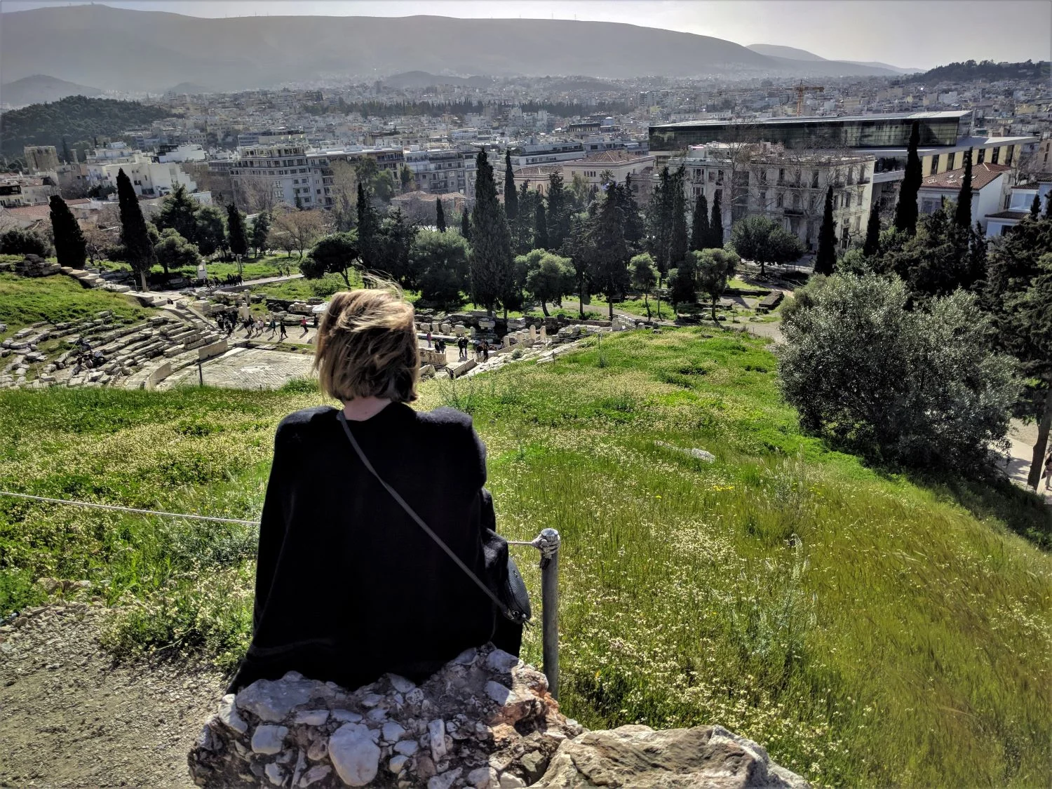 Gazing Athens from the Acropolis Hill