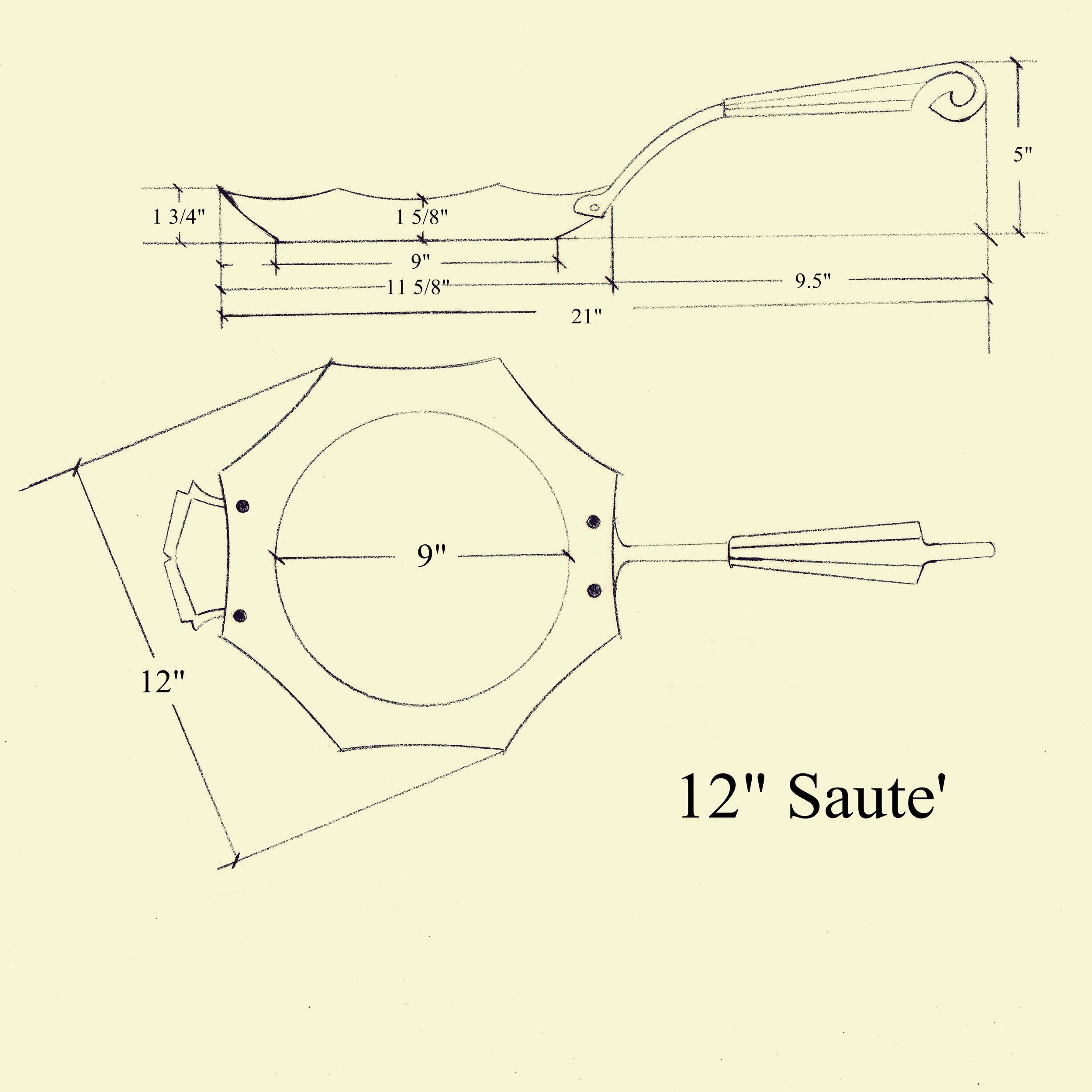12" saute'