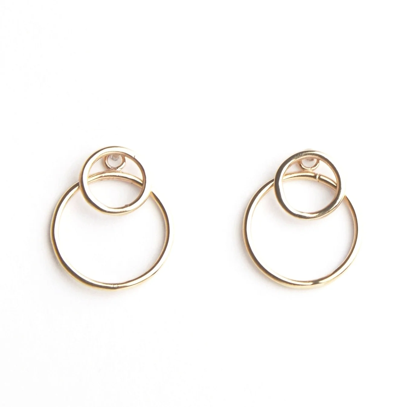9ct Gold Double Circ Earrings