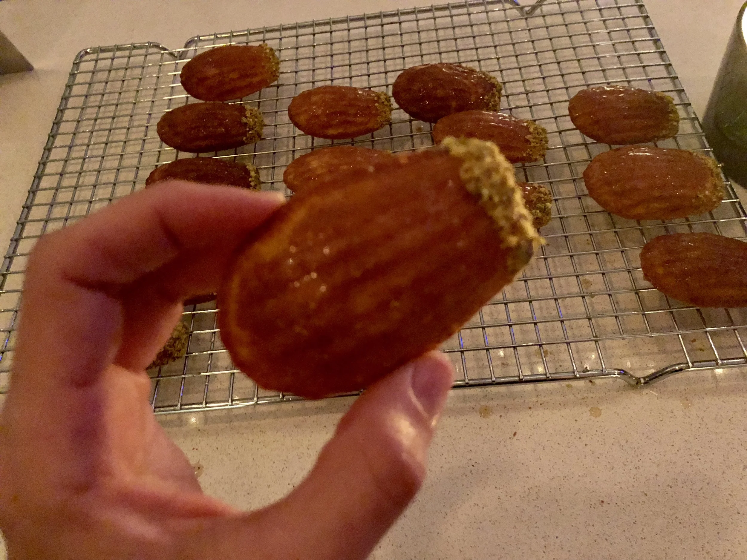 New Year's Eve Saffron, Orange, and Honey Madeleines — The Honey Roasted