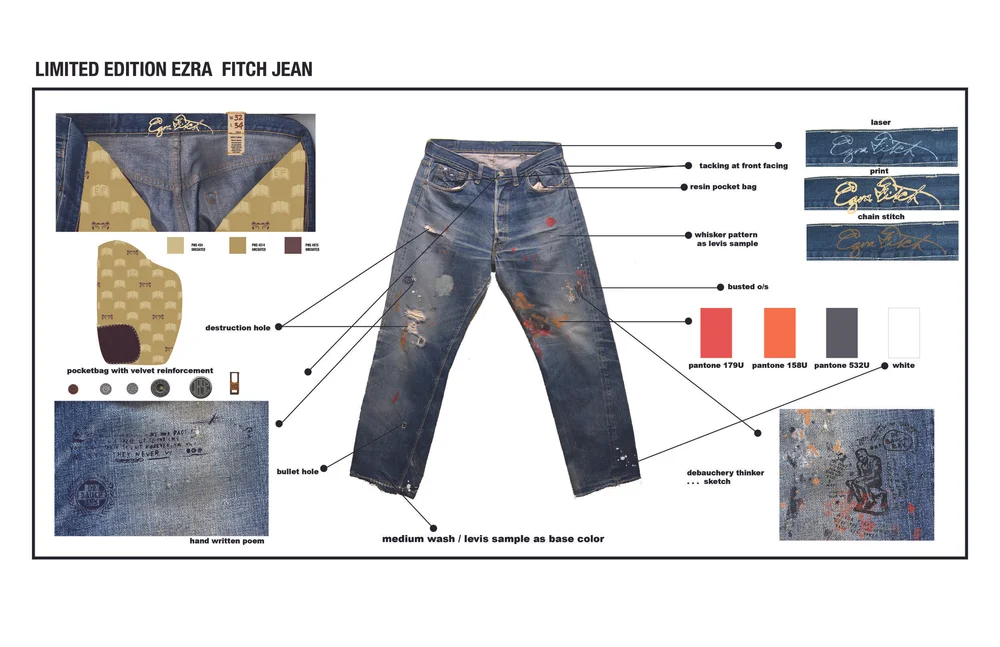 Abercrombie & Fitch · Ruehl No.925 work detail by Melissa Otis