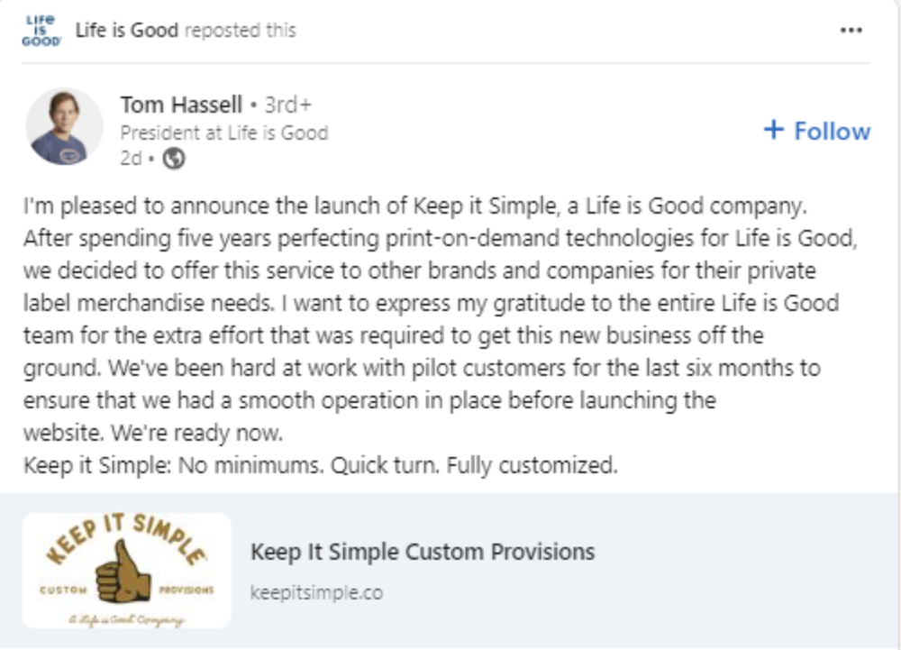 Life is Good — Betting on the Future: Direct-to-Garment — image 3
