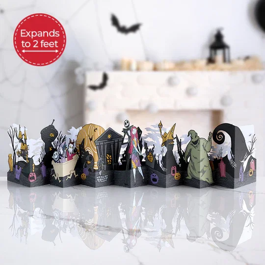 CP6593_DisneyTimBurton_sTheNightmareBeforeChristmasHalloweenTownLoooooongCard_Lifestyle.webp