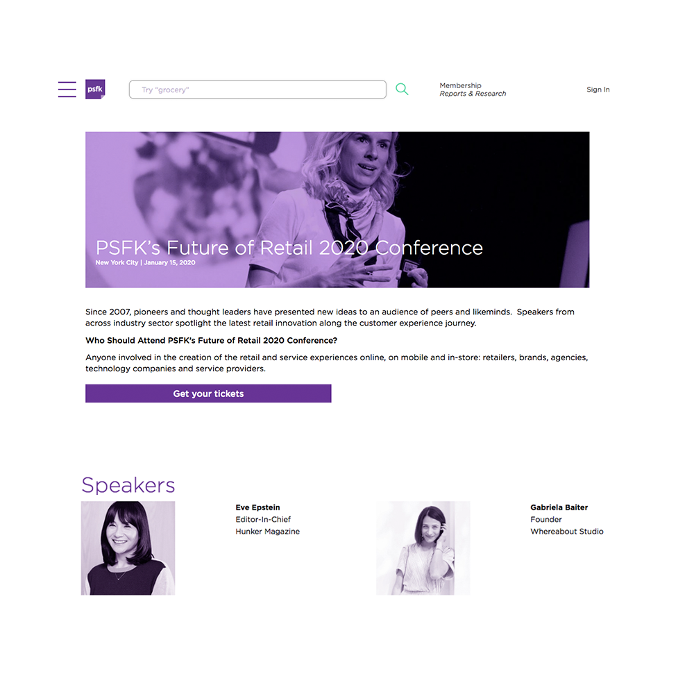 PSFK Retail Conference | January 2020