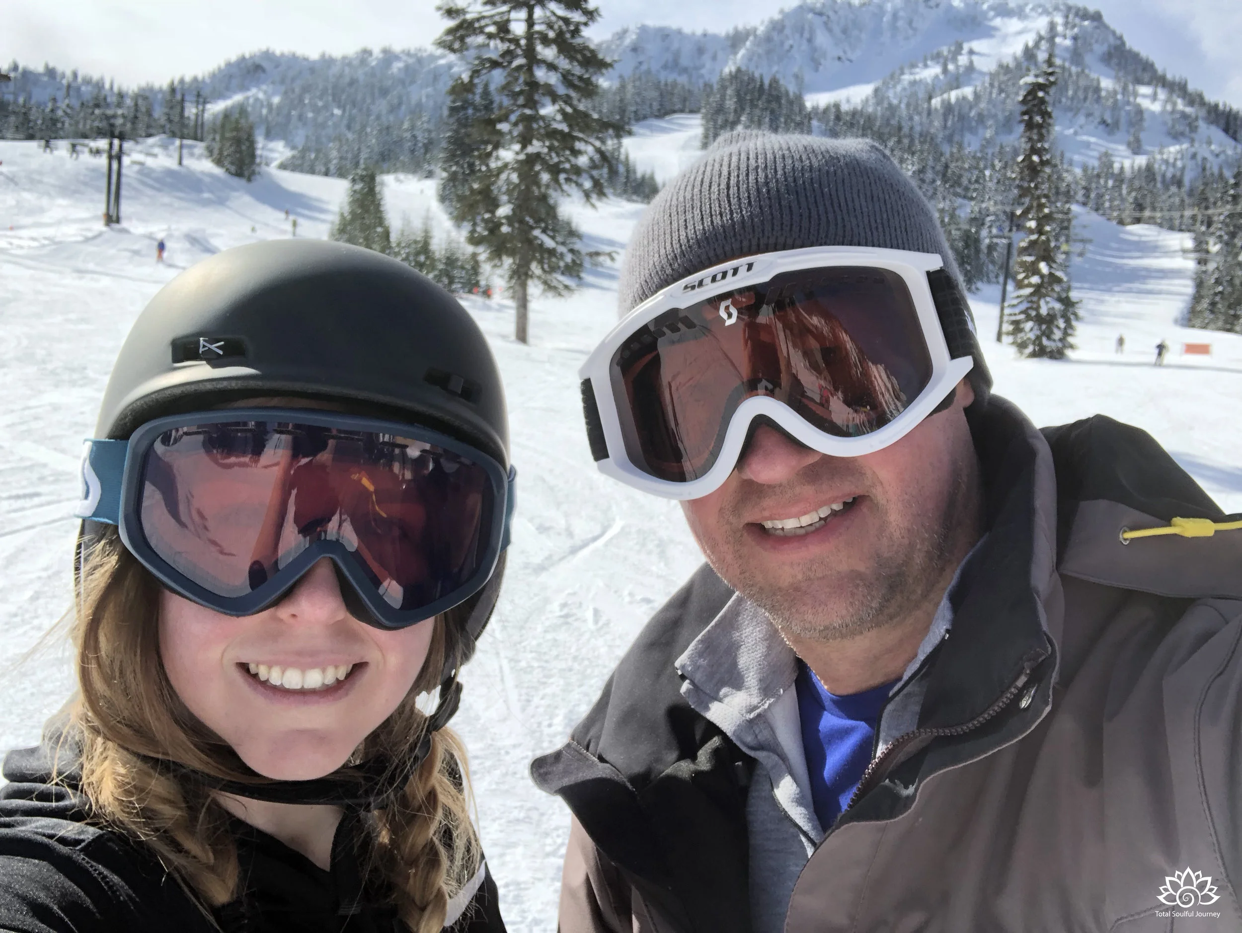 Skiing with my daughter at Steven's Pass in Washington State.