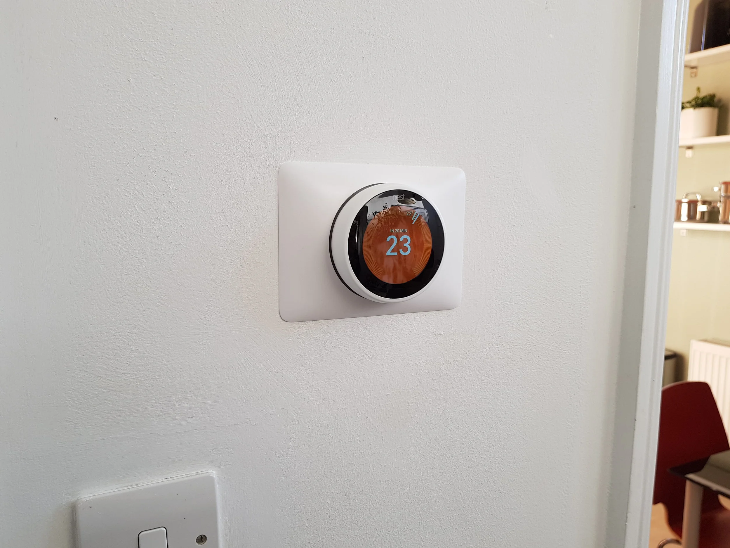 White thermostat