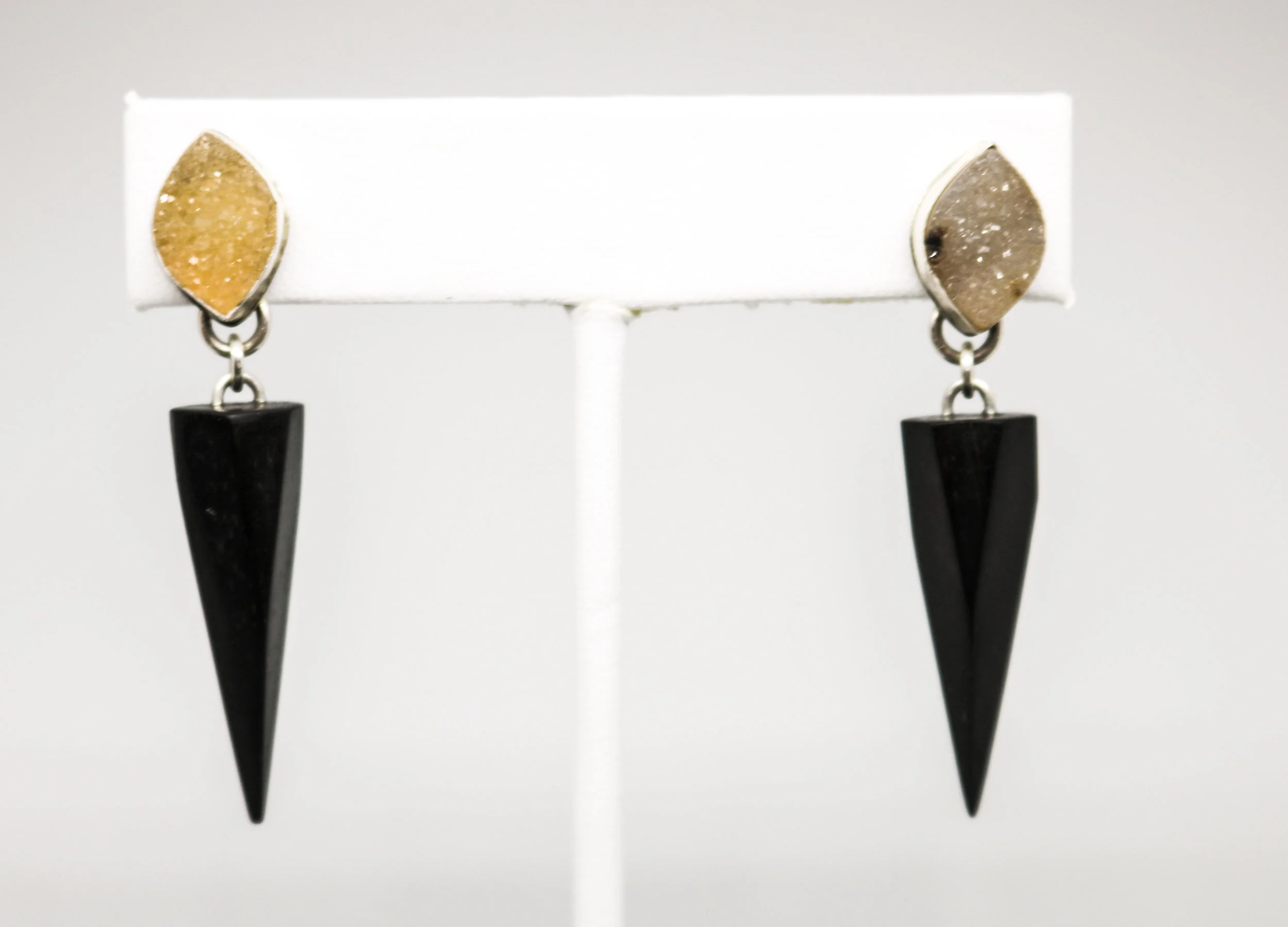 druzy and african blackwood front earrings close up edit (1 of 1).jpg