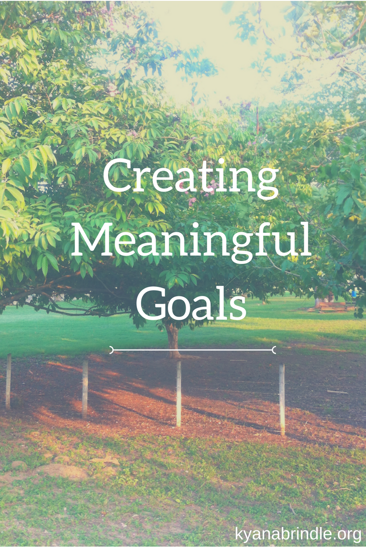Creating Meaningful Goals
