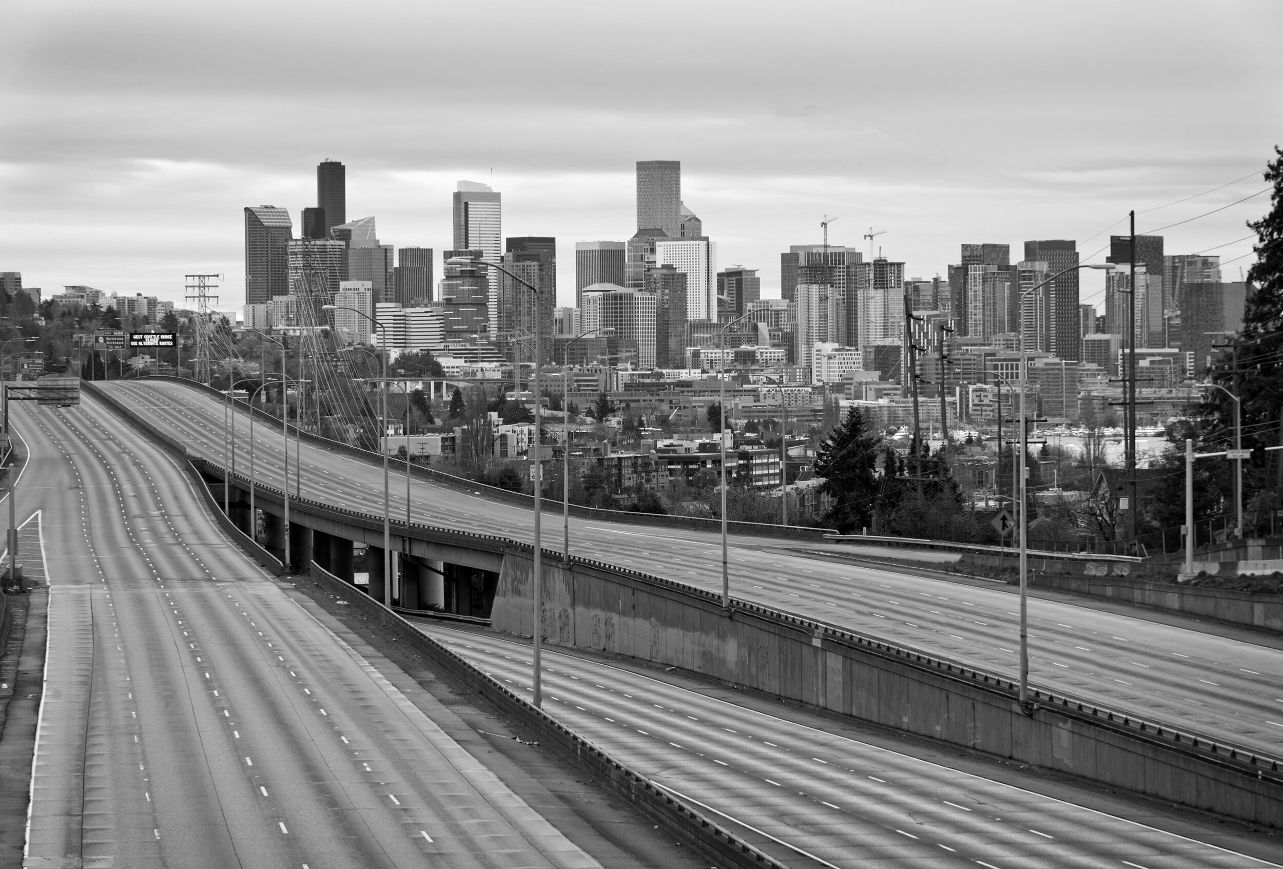 Seattle Skyline - 3/28/20 - Sony A7RIV